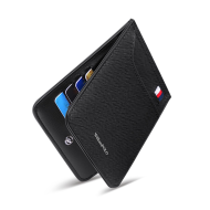 Δερμάτινο Ανδρικό πορτοφόλι/Καρτοθήκη William Polo 185170S black