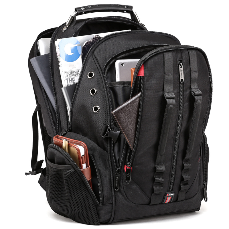 Μεγάλο Laptop Backpack 17,3   Ανθεκτικό XL Heavy Duty Travel Backpack Bange 1901 μαύρο