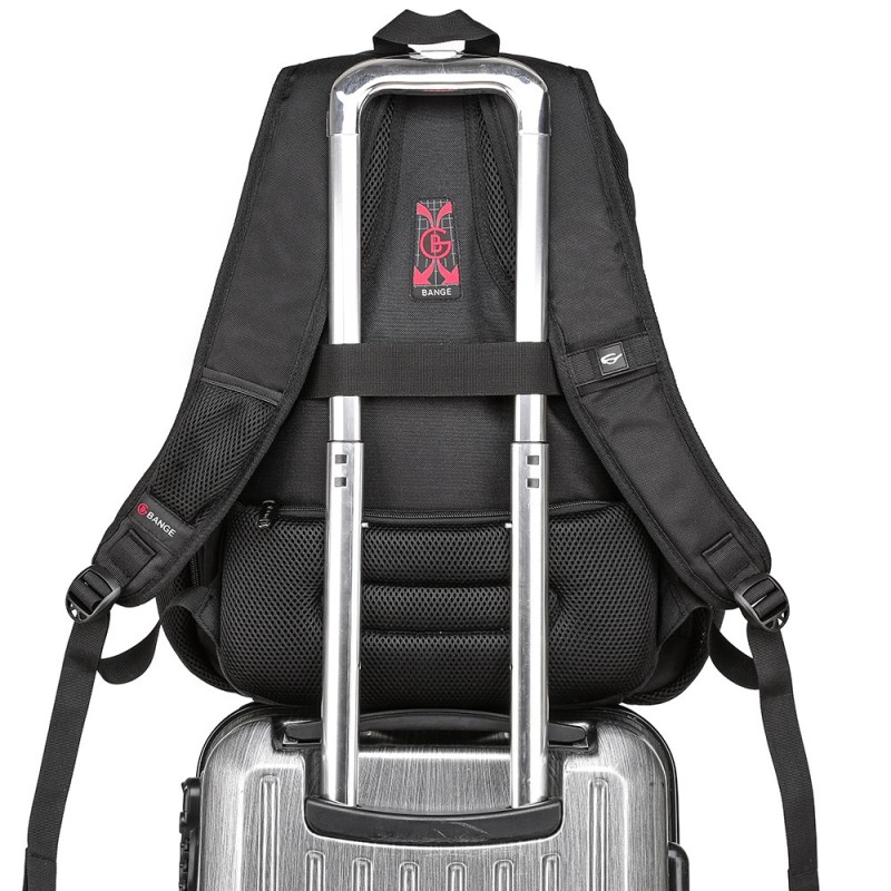 Μεγάλο Laptop Backpack 17,3   Ανθεκτικό XL Heavy Duty Travel Backpack Bange 1901 μαύρο