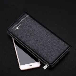 Δερμάτινο Ανδρικό πορτοφόλι William Polo 195191 black Δερμάτινο Ανδρικό πορτοφόλι William Polo 195191 black