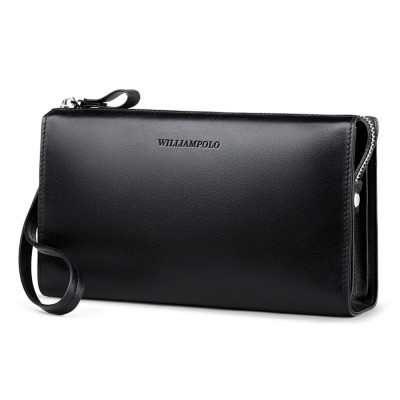 Δερμάτινο Ανδρικό πορτοφόλι William Polo 197 black Δερμάτινο Ανδρικό πορτοφόλι William Polo 197 black