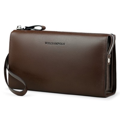 Δερμάτινο Ανδρικό πορτοφόλι William Polo 197 brown Δερμάτινο Ανδρικό πορτοφόλι William Polo 197 brown