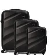 Βαλίτσες trolley (σέτ 3 τεμαχίων) Cardinal ασημί 2006 μαύρο