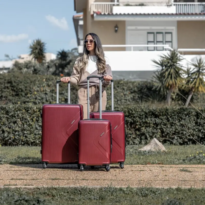 Βαλίτσες trolley (σέτ 3 τεμαχίων) Cardinal 2010 μπορντό Βαλίτσες trolley (σέτ 3 τεμαχίων) Cardinal 2010 μπορντό