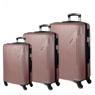 Βαλίτσες trolley (σέτ 3 τεμαχίων) Cardinal 2010 ροζ χρυσό