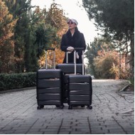 Βαλίτσες trolley (σέτ 3 τεμαχίων) Cardinal (PP) 2014 μαύρο