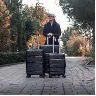 Βαλίτσες trolley (σέτ 3 τεμαχίων) Cardinal (PP) 2014 μαύρο