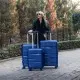 Βαλίτσες trolley (σέτ 3 τεμαχίων) Cardinal (PP) 2014 σκούρο μπλέ