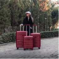 Βαλίτσες trolley (σέτ 3 τεμαχίων) Cardinal (PP) 2014 μπορντό