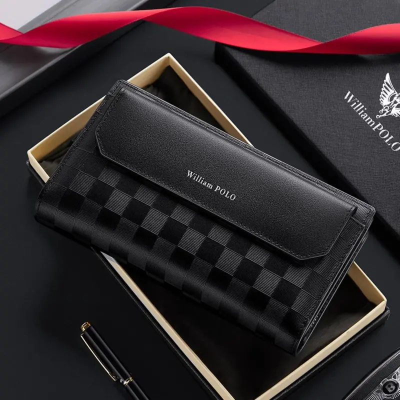 Δερμάτινο Ανδρικό πορτοφόλι Pvc William Polo 201526 black Δερμάτινο Ανδρικό πορτοφόλι Pvc William Polo 201526 black