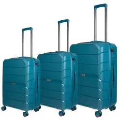Βαλίτσες trolley Επεκτάσιμη Elusive (σέτ 3 τεμαχίων) Cardinal (PP) 2016 πετρόλ