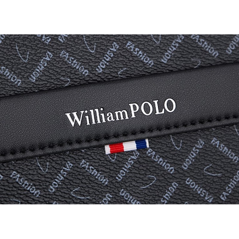 Χαρτοφύλακας PVC William Polo 203060 black