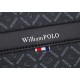 Χαρτοφύλακας PVC William Polo 203060 black