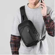 OEM Τσαντάκι ώμου χιαστί crossbody 2032 μαύρο OEM Τσαντάκι ώμου χιαστί crossbody 2032 μαύρο