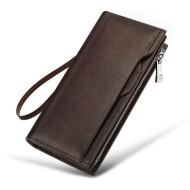 Δερμάτινο Ανδρικό πορτοφόλι William Polo 211566 dark brown