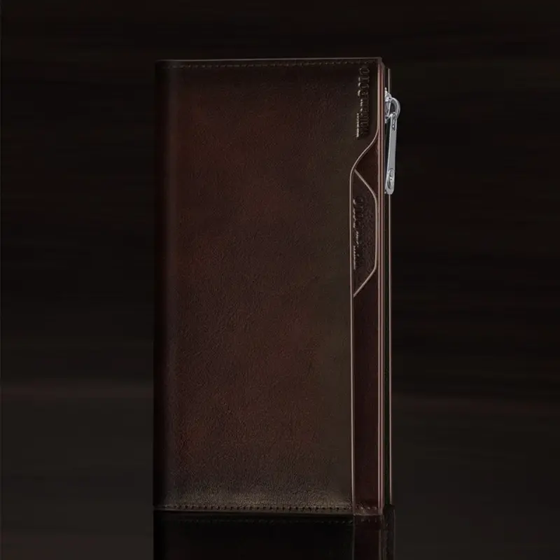 Δερμάτινο Ανδρικό πορτοφόλι William Polo 211566 dark brown
