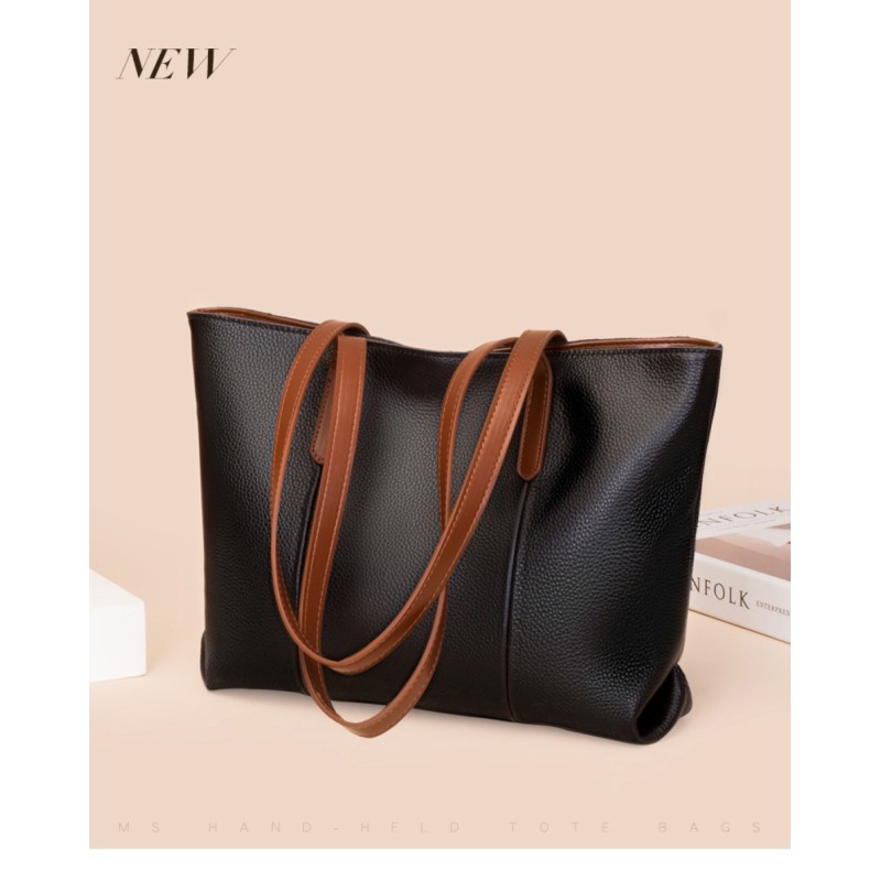 Δερμάτινη Γυναικεία Τσάντα Shopper  Ωμου Cardinal 21555 black