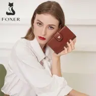 Γυναικείο πορτοφόλι Foxer 2161004F καφέ
