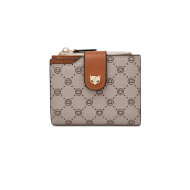 Γυναικείο  PVC πορτοφόλι  Foxer 2161006F καφέ γκρί