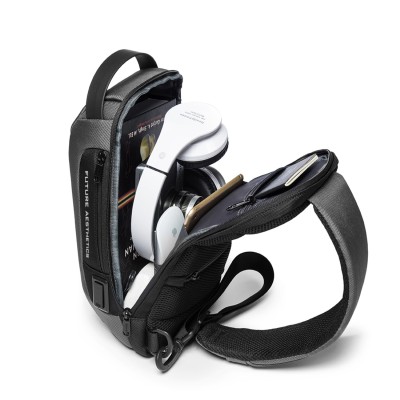 Τσαντάκι ώμου χιαστί crossbody Bange 22085 γκρί Τσαντάκι ώμου χιαστί crossbody Bange 22085 γκρί