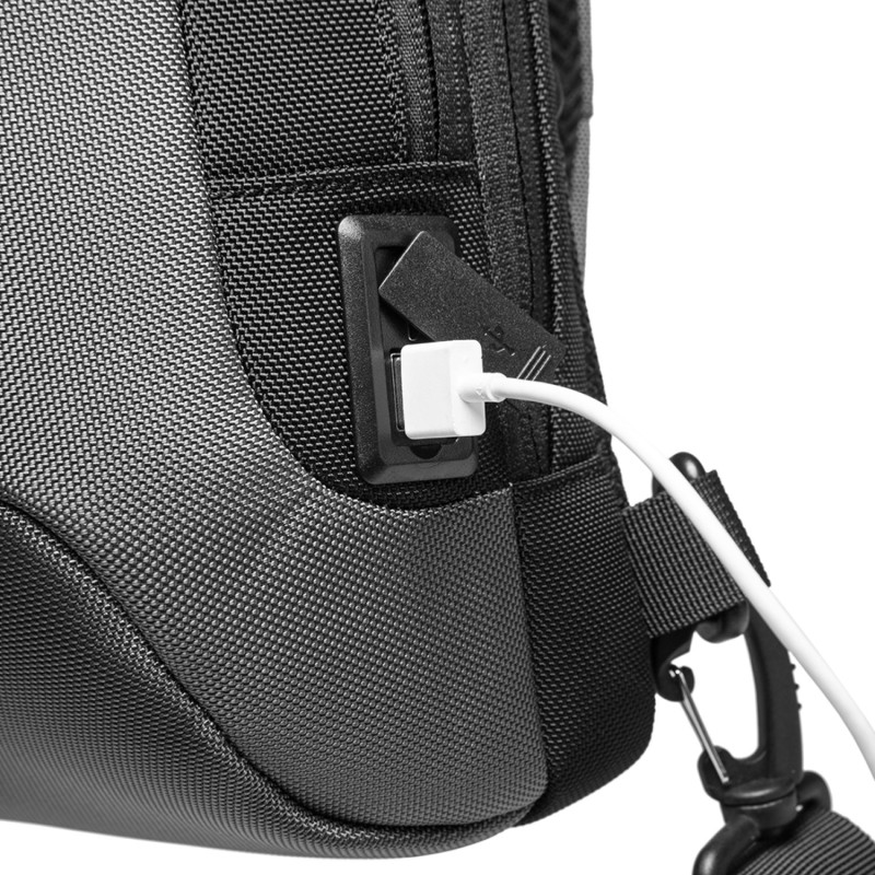 Τσαντάκι ώμου χιαστί crossbody Bange 22085 γκρί