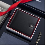 Δερμάτινο Ανδρικό πορτοφόλι William Polo 221613 black