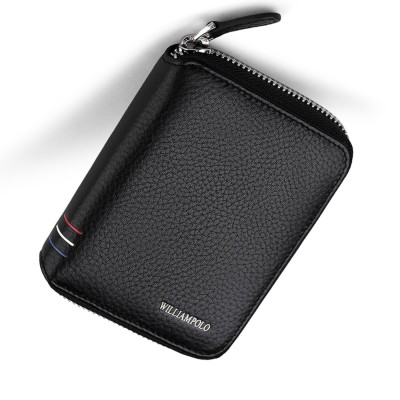 Δερμάτινη Αντρική Καρτοθήκη William Polo 236 black
