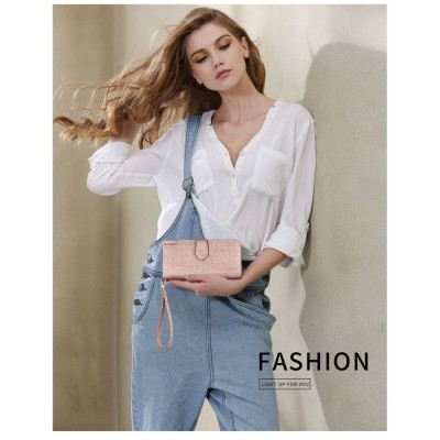 Γυναικείο δερμάτινο πορτοφόλι Foxer 253004F rose gold