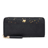 Γυναικείο δερμάτινο πορτοφόλι Foxer 253009F μαύρο