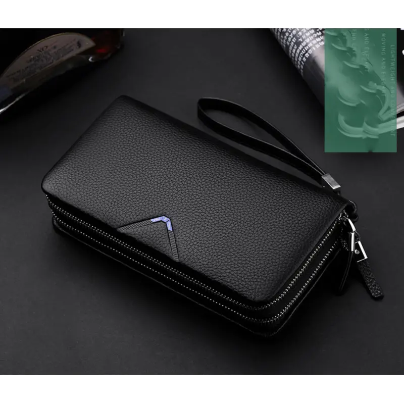 Δερμάτινο Ανδρικό πορτοφόλι William Polo 280 black Δερμάτινο Ανδρικό πορτοφόλι William Polo 280 black