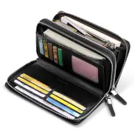 Δερμάτινο Ανδρικό πορτοφόλι William Polo 280 black Δερμάτινο Ανδρικό πορτοφόλι William Polo 280 black