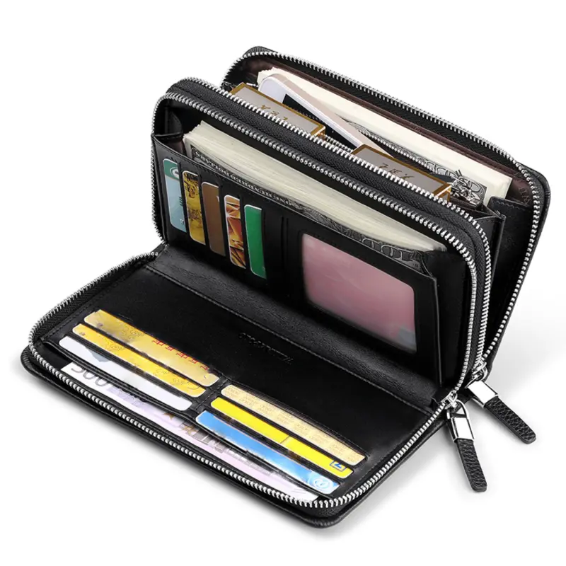 Δερμάτινο Ανδρικό πορτοφόλι William Polo 280 black Δερμάτινο Ανδρικό πορτοφόλι William Polo 280 black