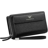 Δερμάτινο Ανδρικό πορτοφόλι William Polo 312 black
