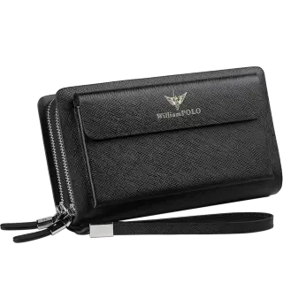 Δερμάτινο Ανδρικό πορτοφόλι William Polo 312 black