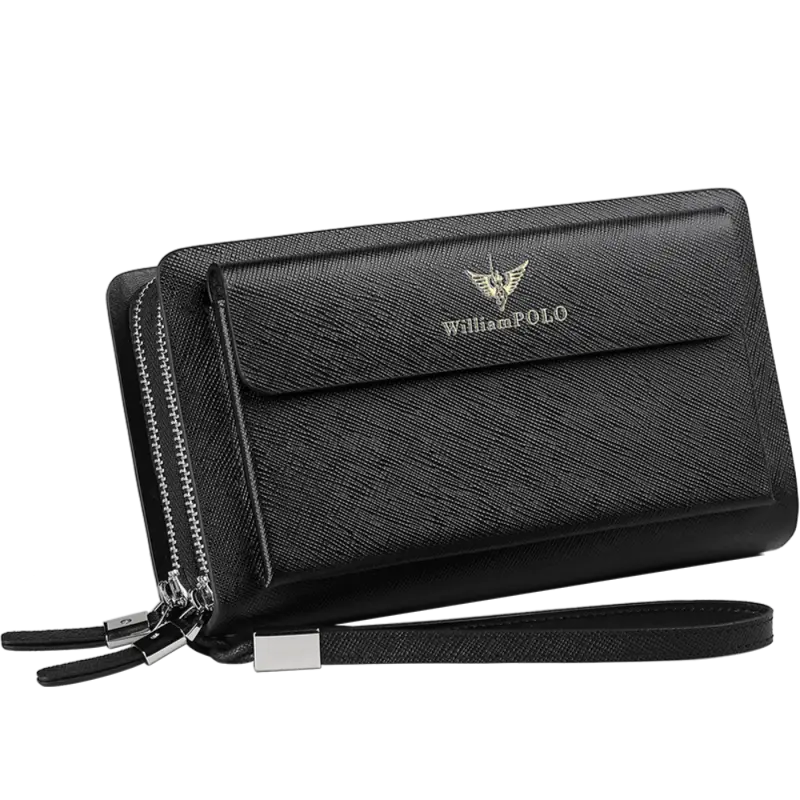 Δερμάτινο Ανδρικό πορτοφόλι William Polo 312 black