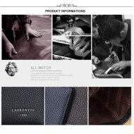 Δερμάτινο Ανδρικό πορτοφόλι Laorentou 330J002L μαύρο