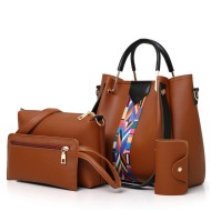 Γυναικείο σετ τσάντας χιαστί/ώμου/χειρός/mini καρτοθήκη  Cardinal 351 brown