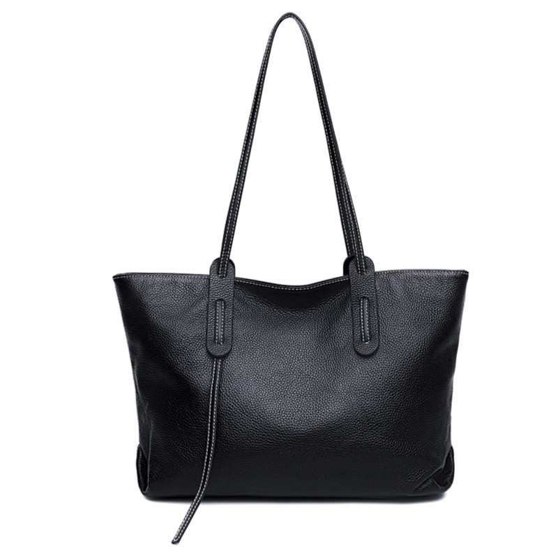 Δερμάτινη Γυναικεία Τσάντα Shopper  Ωμου Cardinal 38721 black