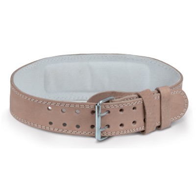 Ζώνη Άρσης Βαρών AMILA Δερμάτινη Μπεζ A Quality M 44301