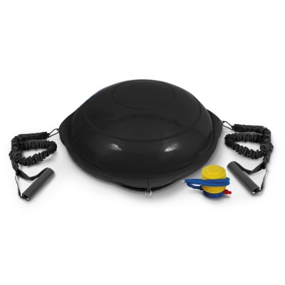 AMILA Balance Ball με Ξύλινη Βάση Mat Black 63cm 48193