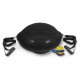 AMILA Balance Ball με Ξύλινη Βάση Mat Black 63cm 48193