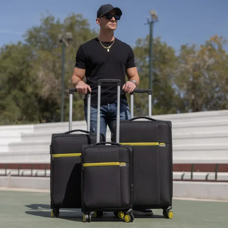 Βαλίτσες trolley (σετ 3 τεμαχίων)  Oblivion Cardinal 5100 μαύρη