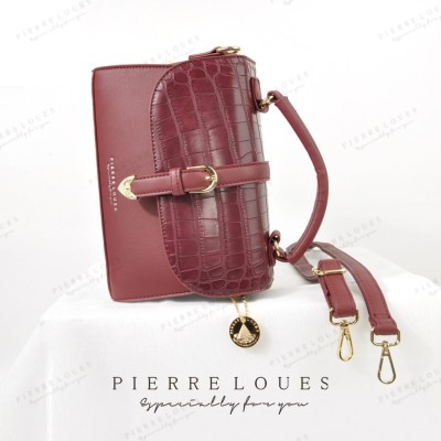 Γυναικεία Τσάντα Χιαστί/χειρός Pierre Loues 514-55 μπορντό Γυναικεία Τσάντα Χιαστί/χειρός Pierre Loues 514-55 μπορντό