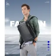 Δερμάτινο Σακίδιο πλάτης Αντικλεπτικό 24L Laptop 15,6” Bopai 61-122091 μαύρο