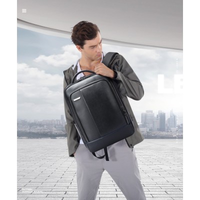 Δερμάτινο Σακίδιο πλάτης Αντικλεπτικό 22L Laptop 15,6” Bopai 61-122411 μαύρο Δερμάτινο Σακίδιο πλάτης Αντικλεπτικό 22L Laptop 15,6” Bopai 61-122411 μαύρο