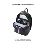 Δερμάτινο Σακίδιο πλάτης Αντικλεπτικό 17L Laptop 15,6” Bopai 61-123551 μαύρο