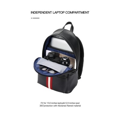 Δερμάτινο Σακίδιο πλάτης Αντικλεπτικό 17L Laptop 15,6” Bopai 61-123551 μαύρο Δερμάτινο Σακίδιο πλάτης Αντικλεπτικό 17L Laptop 15,6” Bopai 61-123551 μαύρο