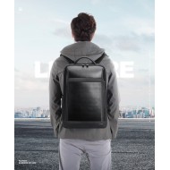 Δερμάτινο Σακίδιο πλάτης Αντικλεπτικό 24L Laptop 15,6” Bopai 61-67011 μαύρο