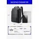 Δερμάτινο Σακίδιο πλάτης Αντικλεπτικό 24L Laptop 15,6” Bopai 61-69711 μαύρο Δερμάτινο Σακίδιο πλάτης Αντικλεπτικό 24L Laptop 15,6” Bopai 61-69711 μαύρο