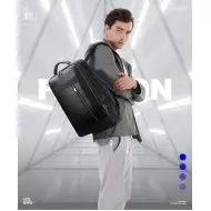 Δερμάτινο Σακίδιο πλάτης Αντικλεπτικό 24L Laptop 15,6” Bopai 61-86711 μαύρο